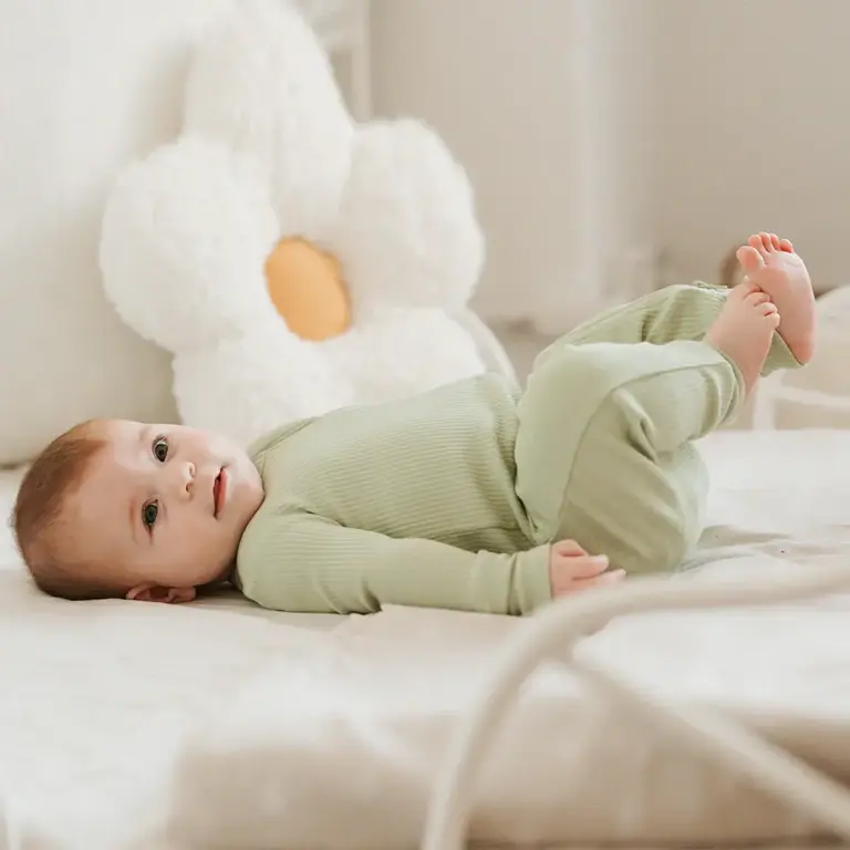 PETIT LEM PYJAMA EN MODAL CÔTELÉ - VERT FOUGÈRE