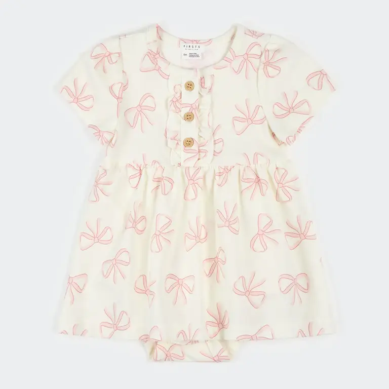 PETIT LEM ROBE CACHE-COUCHE À IMPRIMÉ DE BOUCLES - IVOIRE