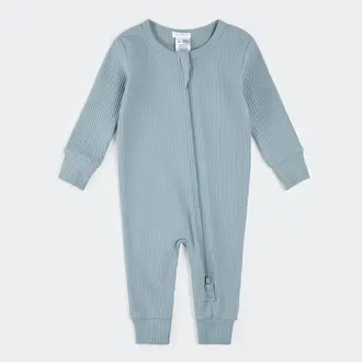 PETIT LEM PYJAMA EN MODAL CÔTELÉ - BLEU POUDRÉ