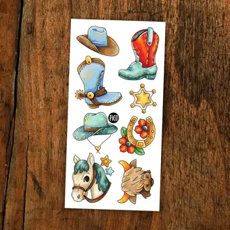 PICO TATOO TATOUAGES TEMPORAIRES - LE WESTERN