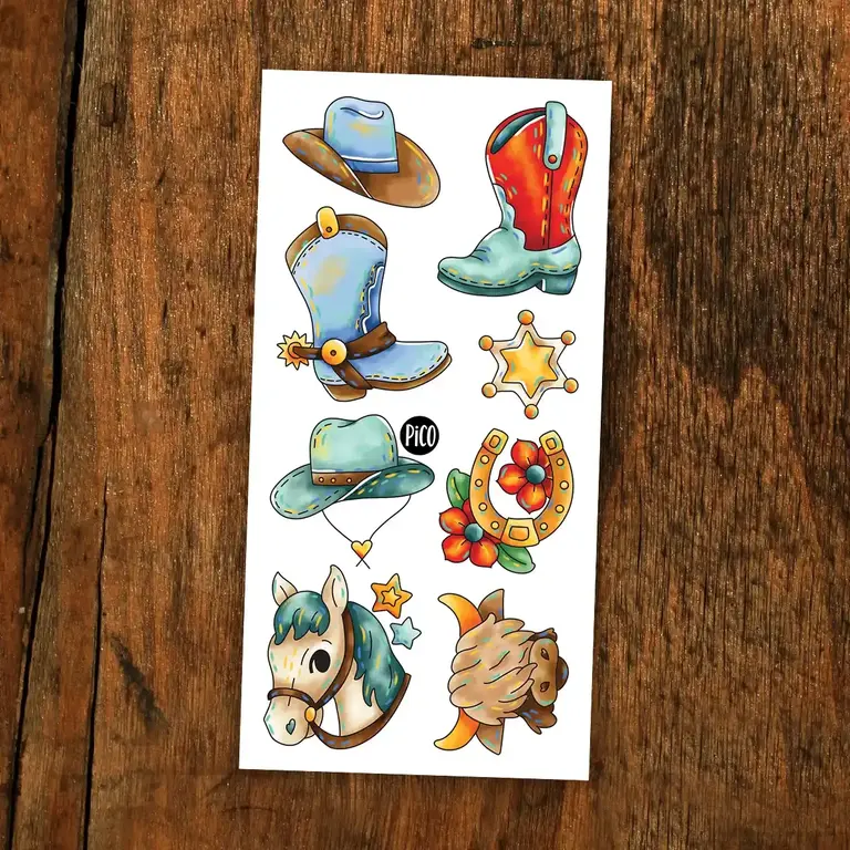PICO TATOO TATOUAGES TEMPORAIRES - LE WESTERN