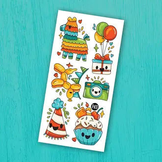 PICO TATOO TATOUAGES TEMPORAIRES - BONNE FÊTE