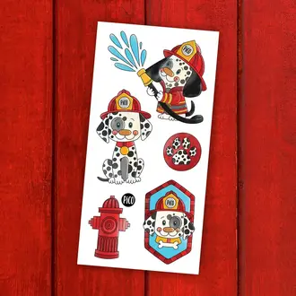 PICO TATOO TATOUAGES TEMPORAIRES -  PICO LE CHIEN POMPIER