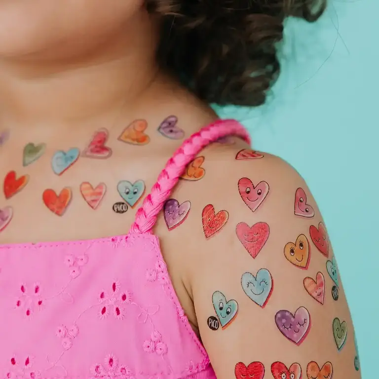 PICO TATOO TATOUAGE TEMPORAIRE - LES PETITS COEURS SYMPATHIQUES