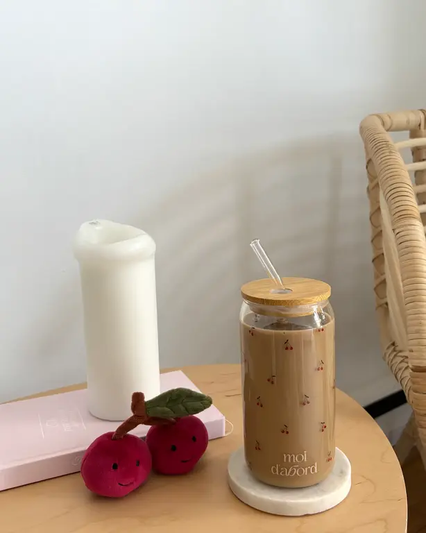 MOI D'ABORD  TUMBLER EN VERRE - CERISETTE
