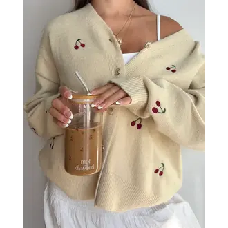 MOI D'ABORD TUMBLER EN VERRE - CERISETTE