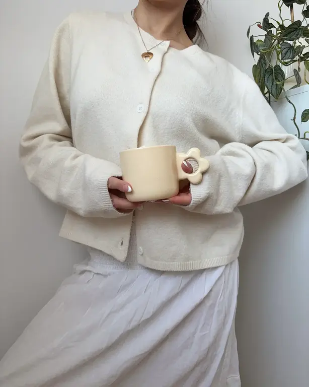 MOI D'ABORD  TASSE FLORENCE - JAUNE PÂLE