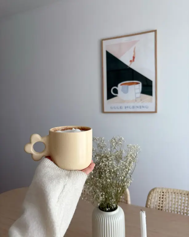 MOI D'ABORD  TASSE FLORENCE - JAUNE PÂLE