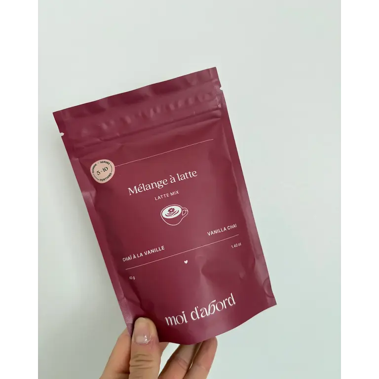 MOI D'ABORD MÉLANGE À CHAÏ LATTÉ - VANILLE