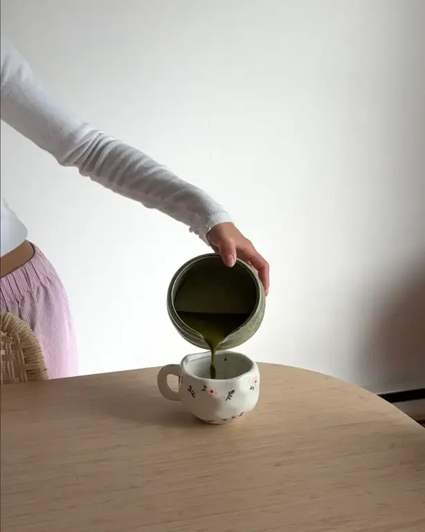 MOI D'ABORD BOL À MATCHA BUBBLE AVEC SUPPORT - BLANC