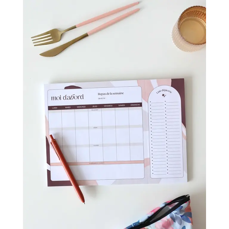 MOI D'ABORD PLANIFICATEUR REPAS AIMANTÉ