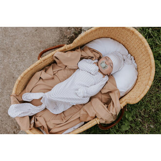 ZAK & ZOÉ DORMEUSE EN BAMBOU (0-6 MOIS) - LIGNÉ BEIGE