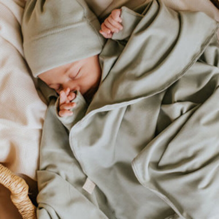 ZAK & ZOÉ COUVERTURE EN BAMBOU - SAUGE