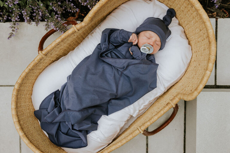 ZAK & ZOÉ COUVERTURE EN BAMBOU - BLEU FRANÇAIS