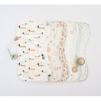 ZAK & ZOÉ 3-PIECE SHOULDER BURP CLOTH SET