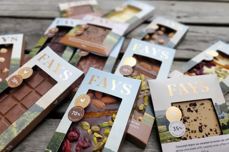 FAYS TERROIR CHOCOLATÉ FAYS - TABLETTE MANDIANTE - CHOCOLAT BLANC