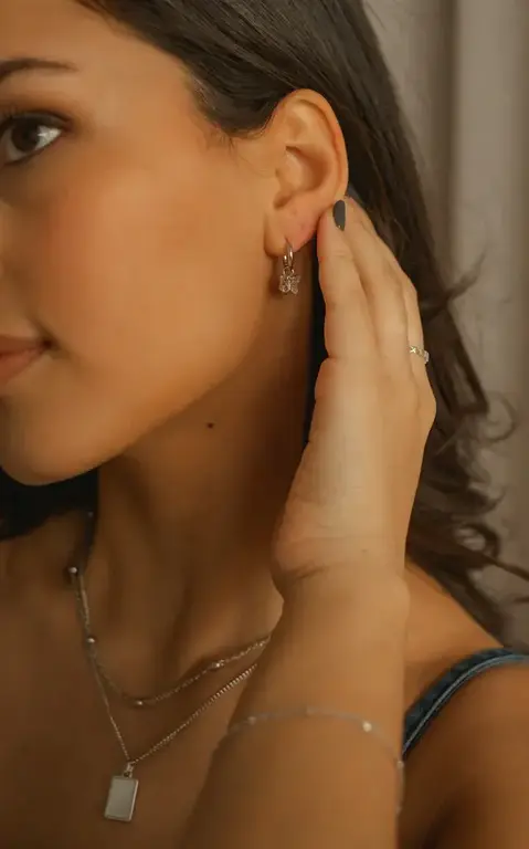 SOHA BOUCLES D'OREILLES BUTTERFLY - ARGENT