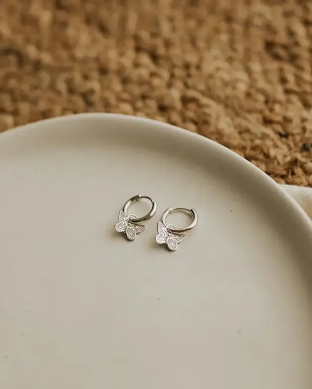 SOHA BOUCLES D'OREILLES BUTTERFLY - ARGENT