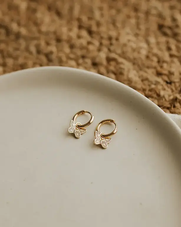 SOHA BOUCLES D'OREILLES BUTTERFLY - VERMEIL