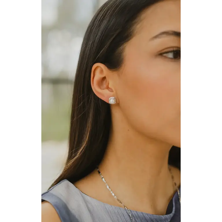 SOHA BOUCLES D'OREILLES HALO - ARGENT