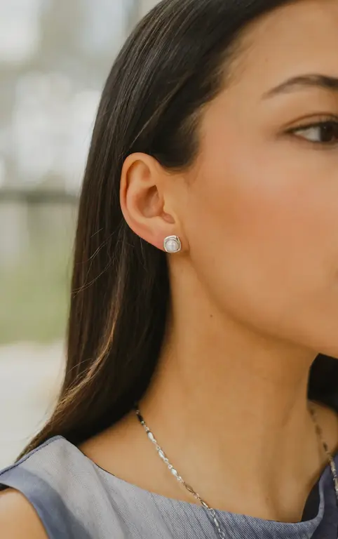 SOHA BOUCLES D'OREILLES HALO - ARGENT