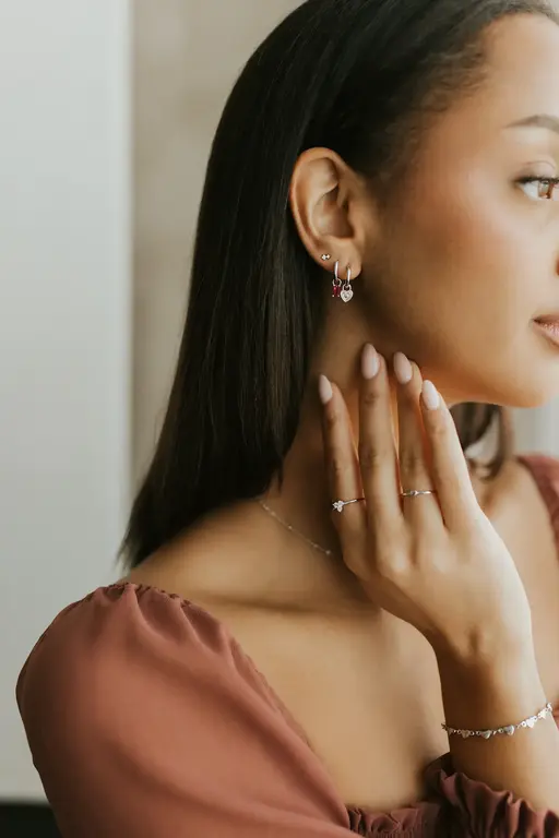 SOHA BOUCLES D'OREILLES VALENTINA - ARGENT