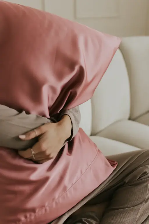 SOHA TAIE D'OREILLER EN SATIN - VIEUX ROSE