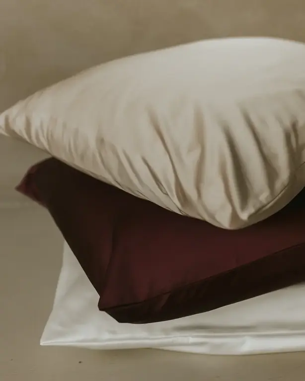 SOHA SOHA - TAIE D'OREILLER EN SATIN - ROSE PÂLE