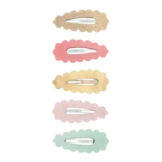 MIMI & LULA MINI BARRETTES À BORDS FESTONNÉS - PASTELS