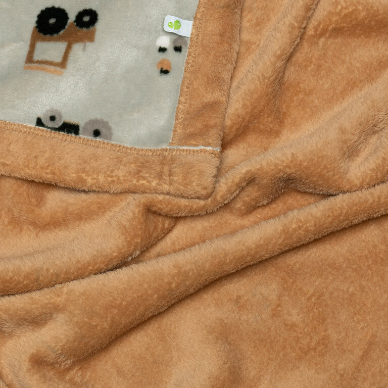 PERLIMPINPIN COUVERTURE EN PELUCHE - TRACTEUR