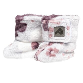 PERLIMPINPIN PANTOUFLES EN PELUCHE DOUBLE ÉPAISSEUR - PENSÉE