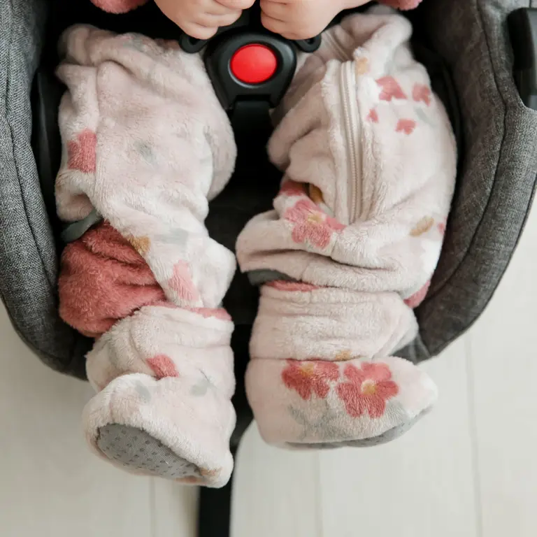 PERLIMPINPIN PANTOUFLES EN PELUCHE DOUBLE ÉPAISSEUR - FLORAL