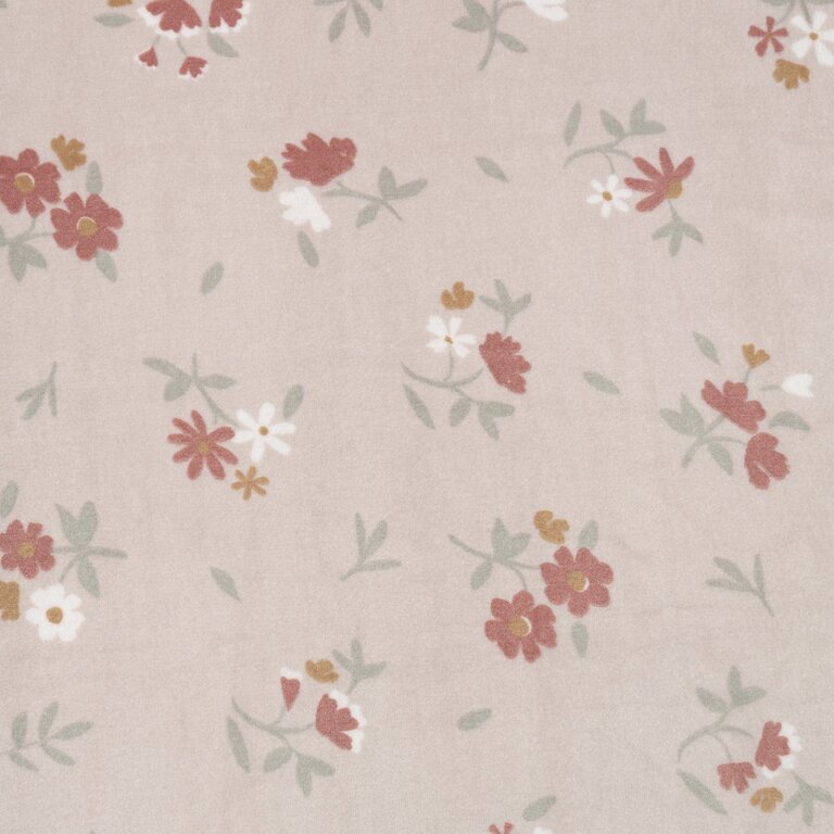 PERLIMPINPIN PANTOUFLES EN PELUCHE DOUBLE ÉPAISSEUR - FLORAL