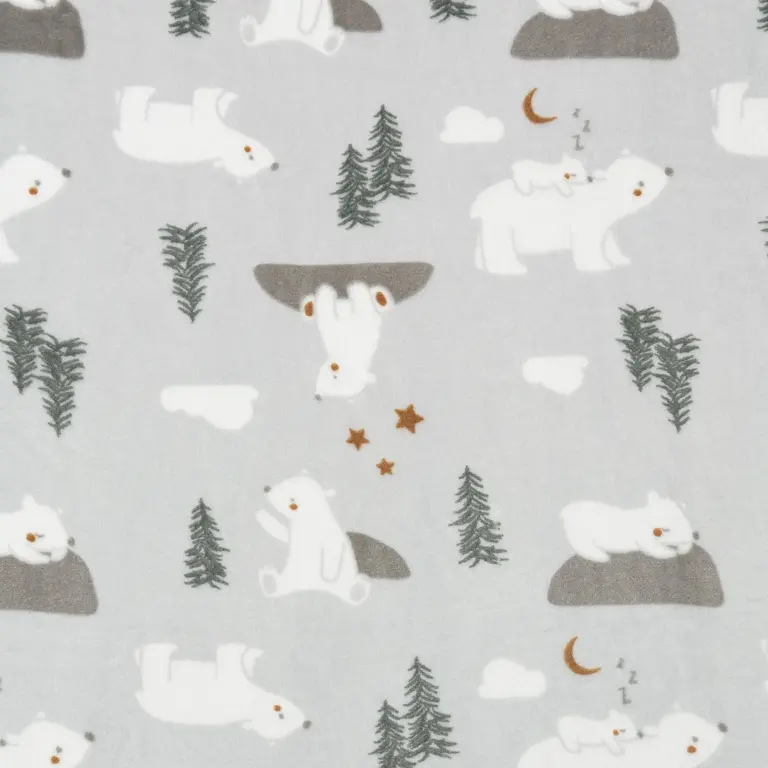 PERLIMPINPIN PANTOUFLES EN PELUCHE DOUBLE ÉPAISSEUR - OURS