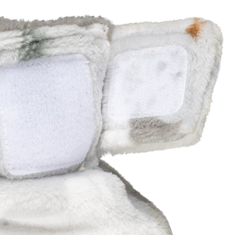 PERLIMPINPIN PANTOUFLES EN PELUCHE DOUBLE ÉPAISSEUR - OURS