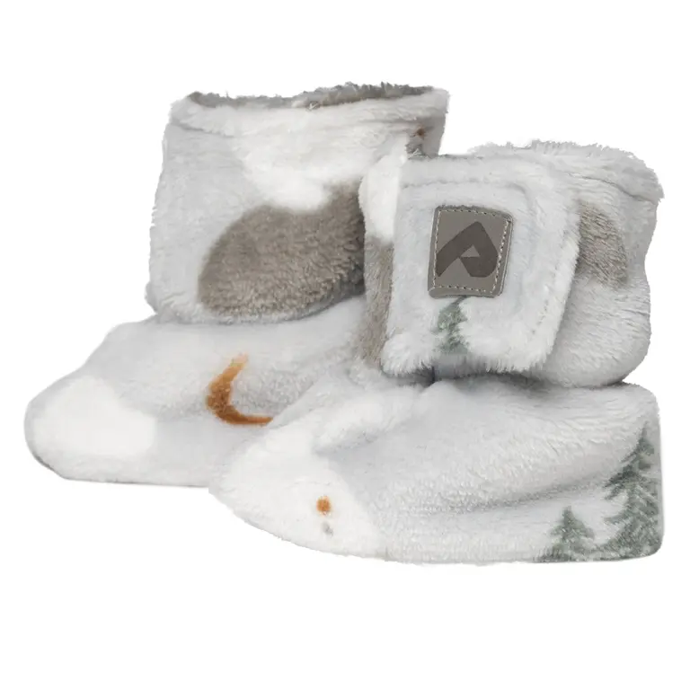 PERLIMPINPIN PANTOUFLES EN PELUCHE DOUBLE ÉPAISSEUR - OURS