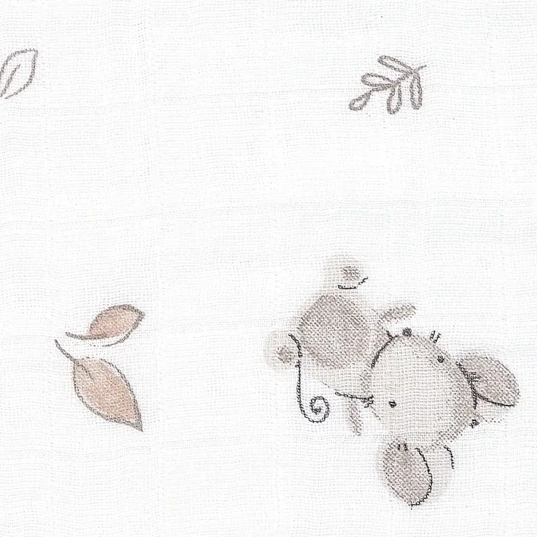 PERLIMPINPIN MOUSSELINE EN COTON - SOURIS