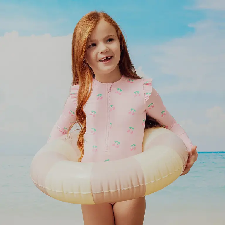 MILES THE LABEL MAILLOT MANCHES LONGUES IMPRIMÉ CERISES - ROSE