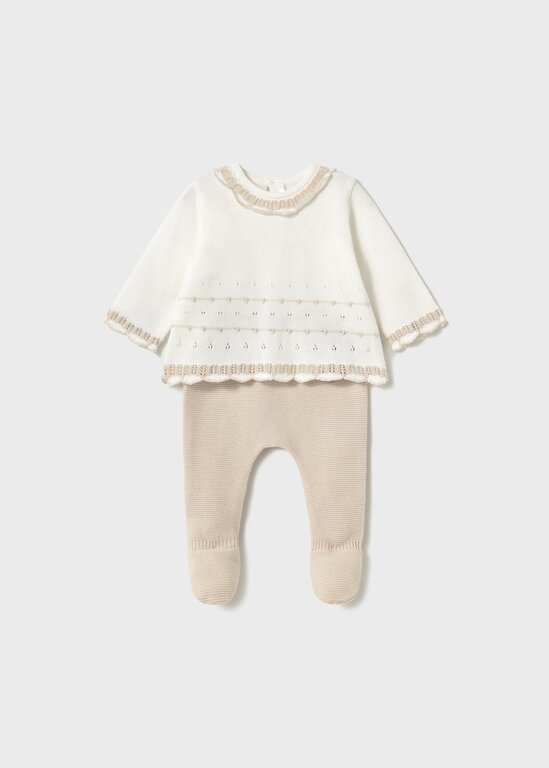 ENSEMBLE EN TRICOT POUR BÉBÉ - PIERRE
