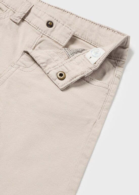 PANTALON SERGÉ SLIM FIT - BEIGE