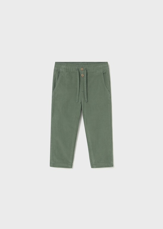 PANTALON EN VELOURS - VERT SAPIN