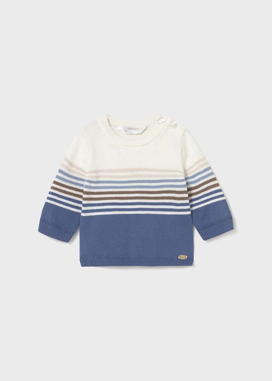 PULL À RAYURES BLEU ET BEIGE - ARCTIQUE