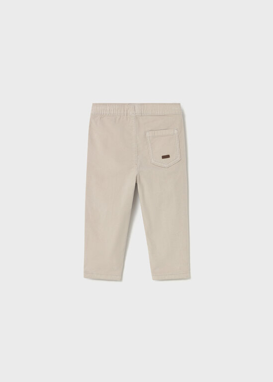 PANTALON EN VELOURS DOUBLÉ - TAUPE
