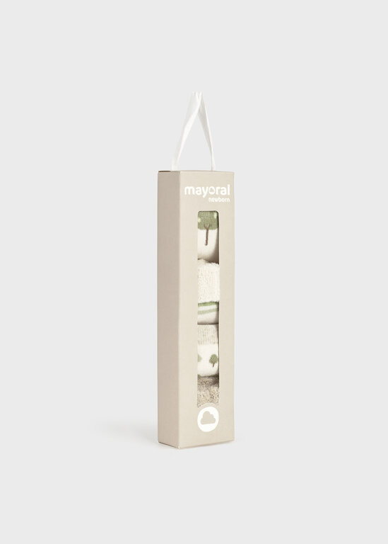 MAYORAL LOT DE 4 CHAUSSETTES NOUVEAU-NÉ - SAUGE