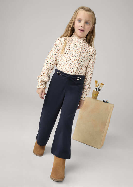 PANTALON AVEC CEINTURE - MARINE
