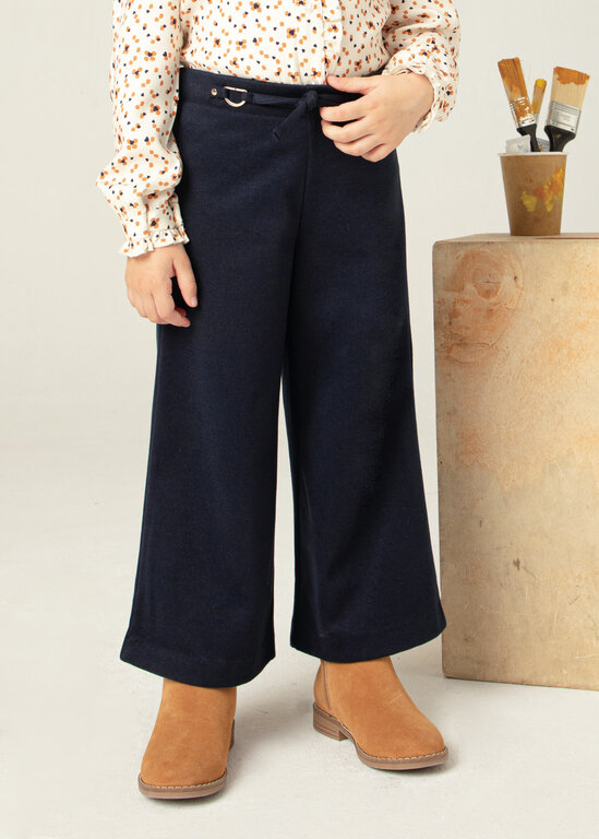 PANTALON AVEC CEINTURE - MARINE