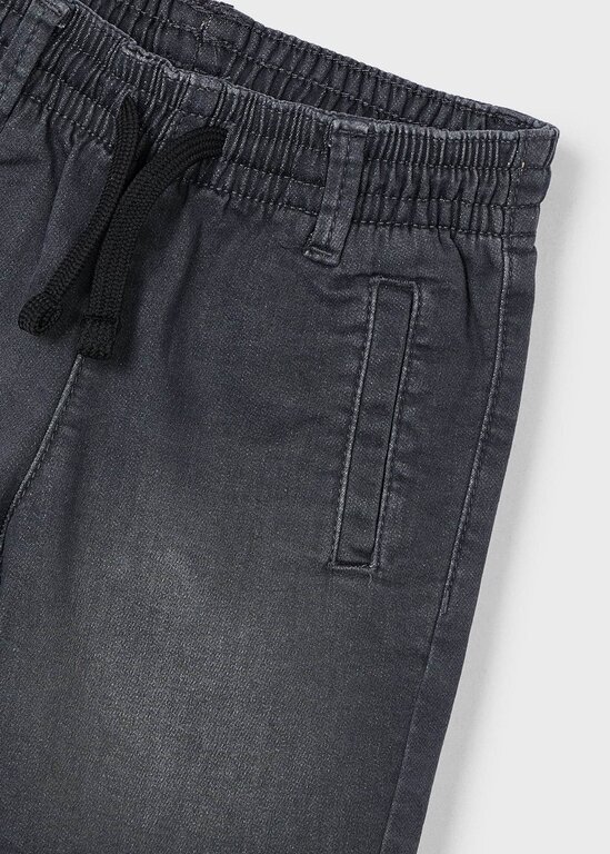BERMUDA EN DENIM - GRIS
