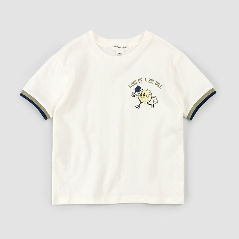 MILES THE LABEL T-SHIRT PICKLEBALL - BLANC