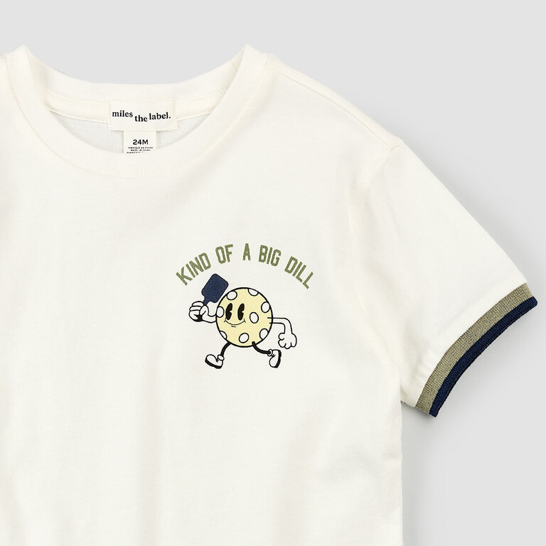 MILES THE LABEL T-SHIRT PICKLEBALL - BLANC