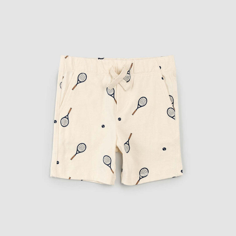 MILES THE LABEL SHORT À IMPRIMÉ DE RAQUETTE - BLANC CASSÉ